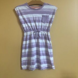 Hanna Andersson Girls Lilac Stripped Sun Dress 110